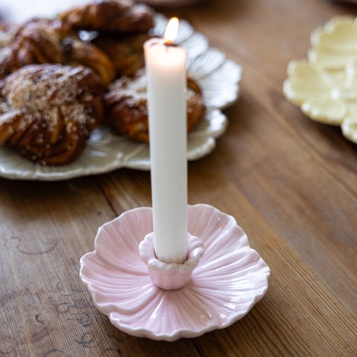 Kerzenhalter Botanik Blüte rosa von Storefactory | 1