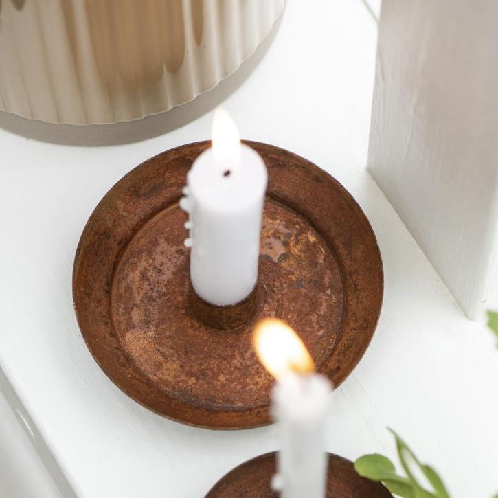 Vorschaubild #2 von Kerzenhalter für Stabkerze mit Schale rost von Ib Laursen