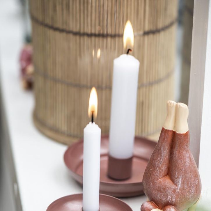 Vorschaubild #1 von Kerzenhalter für Stabkerze mit Schale faded rose von Ib Laursen
