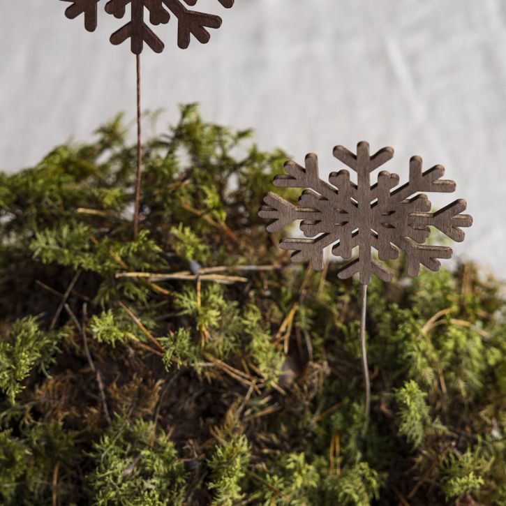Adelöv Schneeflocke auf Stab natur von Storefactory | 2