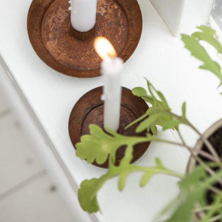 Vorschaubild #2 von Kerzenhalter für schmale Kerze mit Schale rost von Ib Laursen