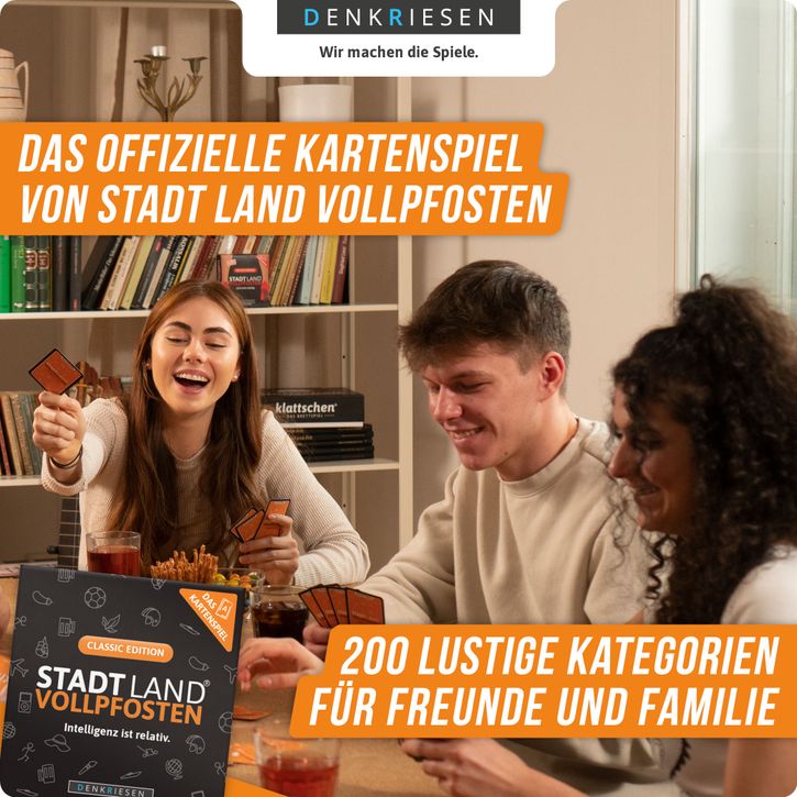 Stadt Land Vollpfosten® - Das Kartenspiel - Classic Edition von Denkriesen | 3