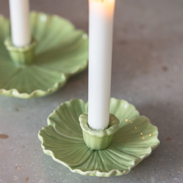 Kerzenhalter Botanik Blüte grün von Storefactory | 3
