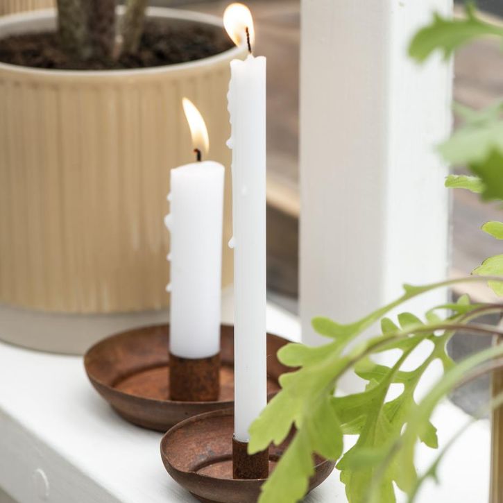 Vorschaubild #1 von Kerzenhalter für schmale Kerze mit Schale rost von Ib Laursen