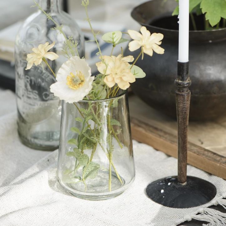 Vase Glas konisch mundgeblasen von Ib Laursen | 2