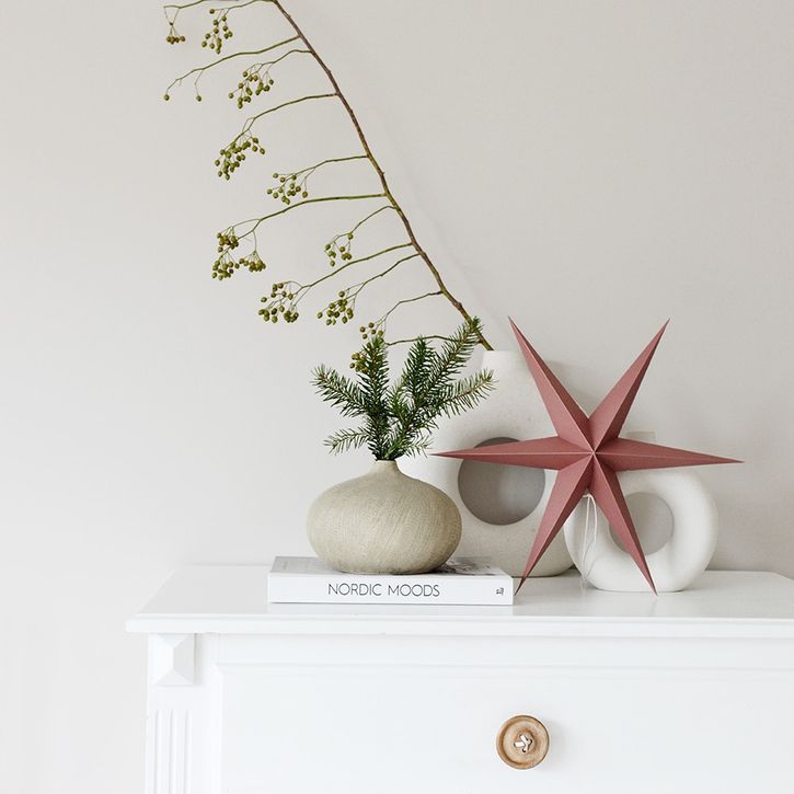 Papier Stern Rose-Rot groß von Delight Department | 2