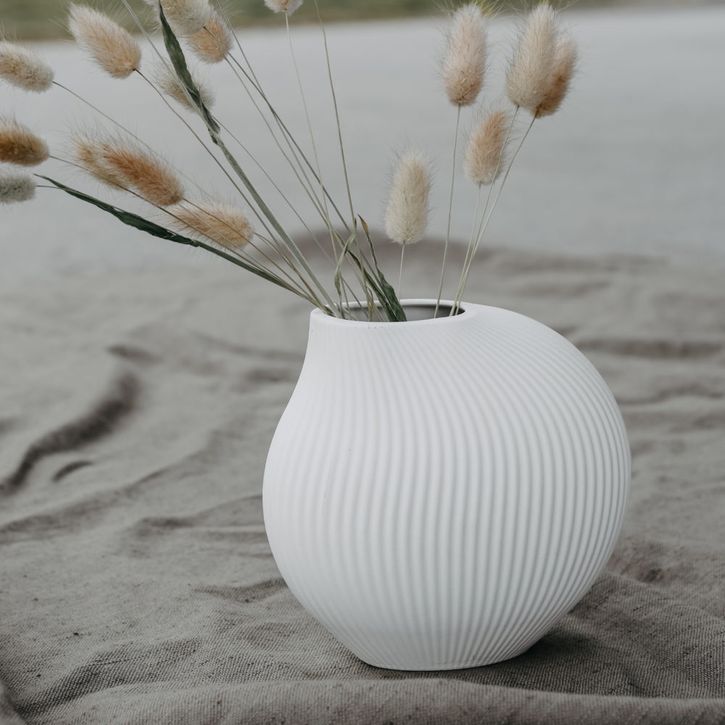 Lerbäck Vase weiß von Storefactory | 1