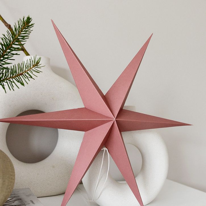 Papier Stern Rose-Rot groß von Delight Department | 3