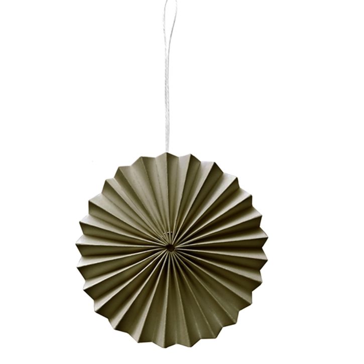 Papier Ornament Braun-Grün von Delight Department