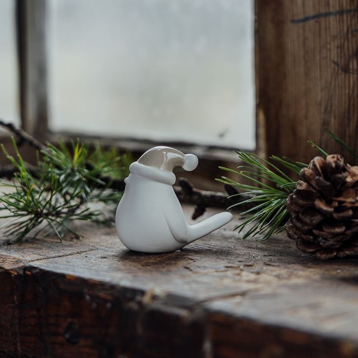 Elin Keramikvogel mit beiger Mütze von Storefactory | 1